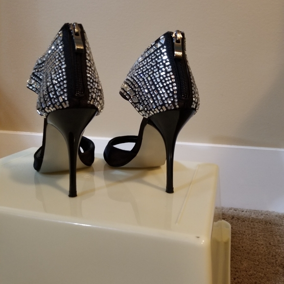 JEANNE BEKER RHINESTONE SHOES SIZE 9 - Picture 3 of 10